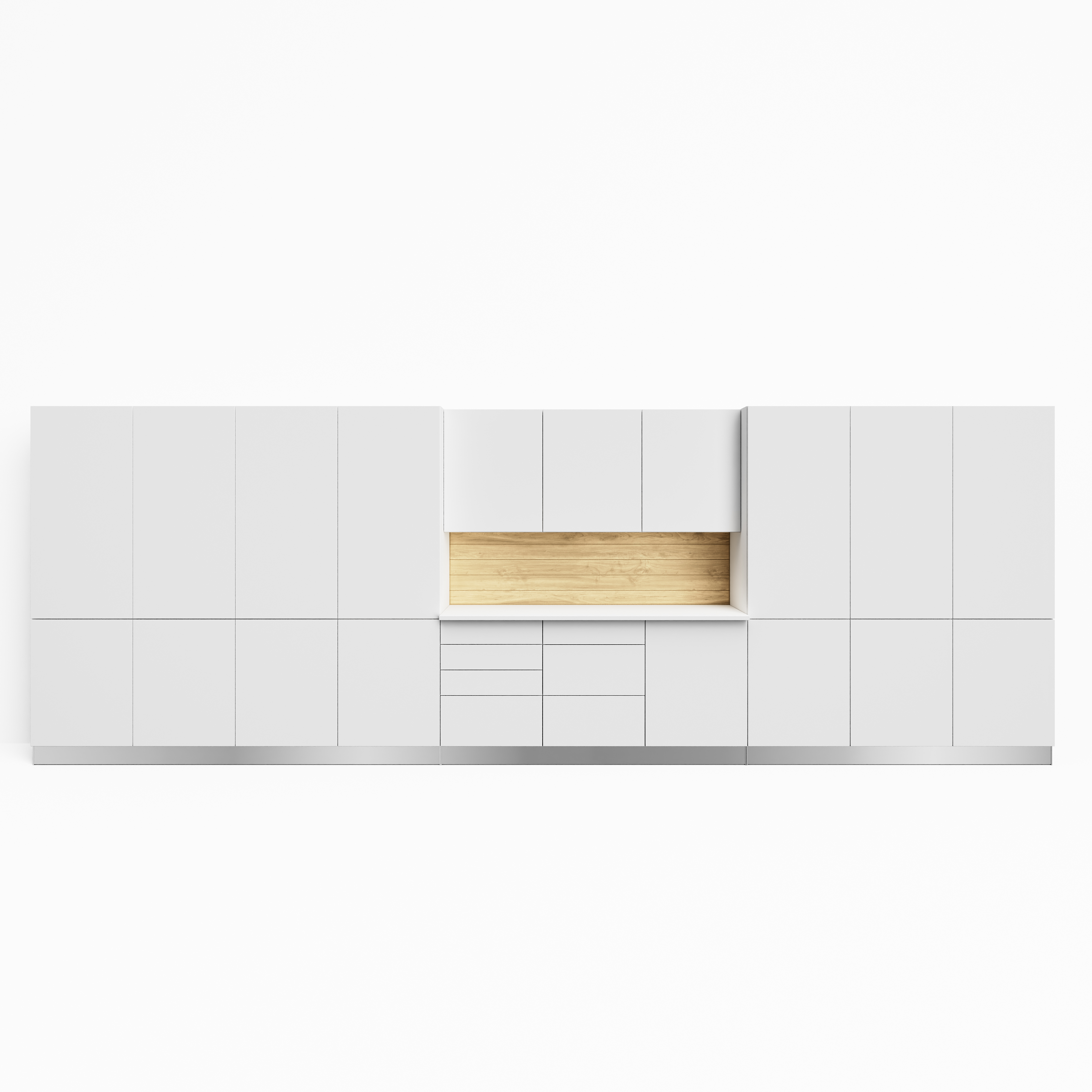 16 ft Klovo set spanning a two-car garage wall